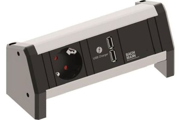 Bachmann Desk 1 - 1x 230V + 2x USB charger