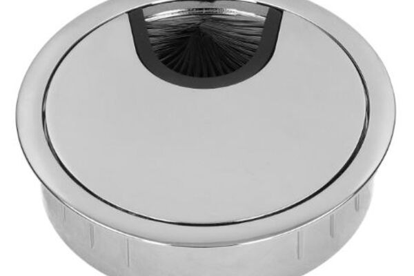 Tafeldoorvoer - Chroom-glans Ø80