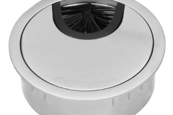 Tafeldoorvoer - Nikkel-mat Ø80