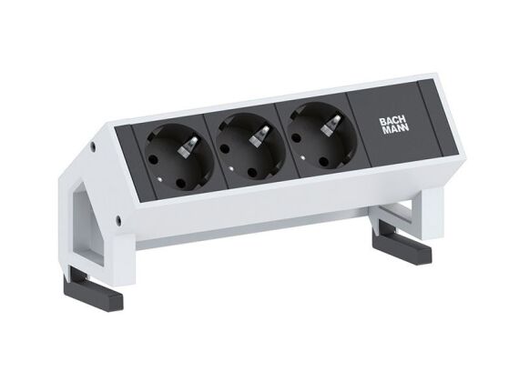 Bachmann Desk 2 - 3x 230V - RAL9010