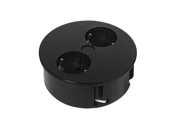 Twist - 2x 230V - Zwart mat