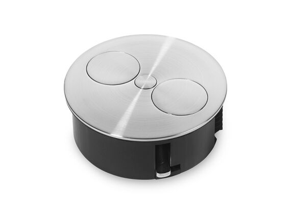 Twist - 1x 230 + 2x USB charger - RVS