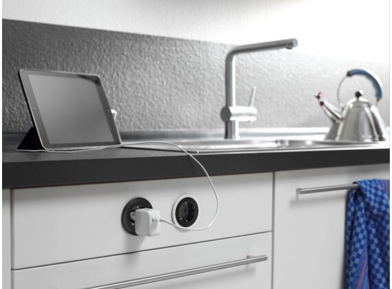 Pix - 1x 230V - zwart + wit