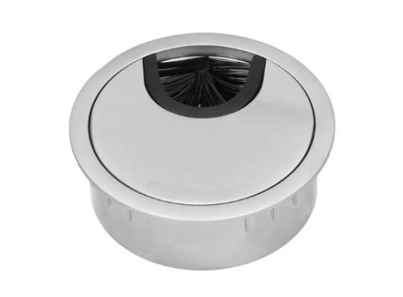 Tafeldoorvoer - Nikkel-mat Ø80